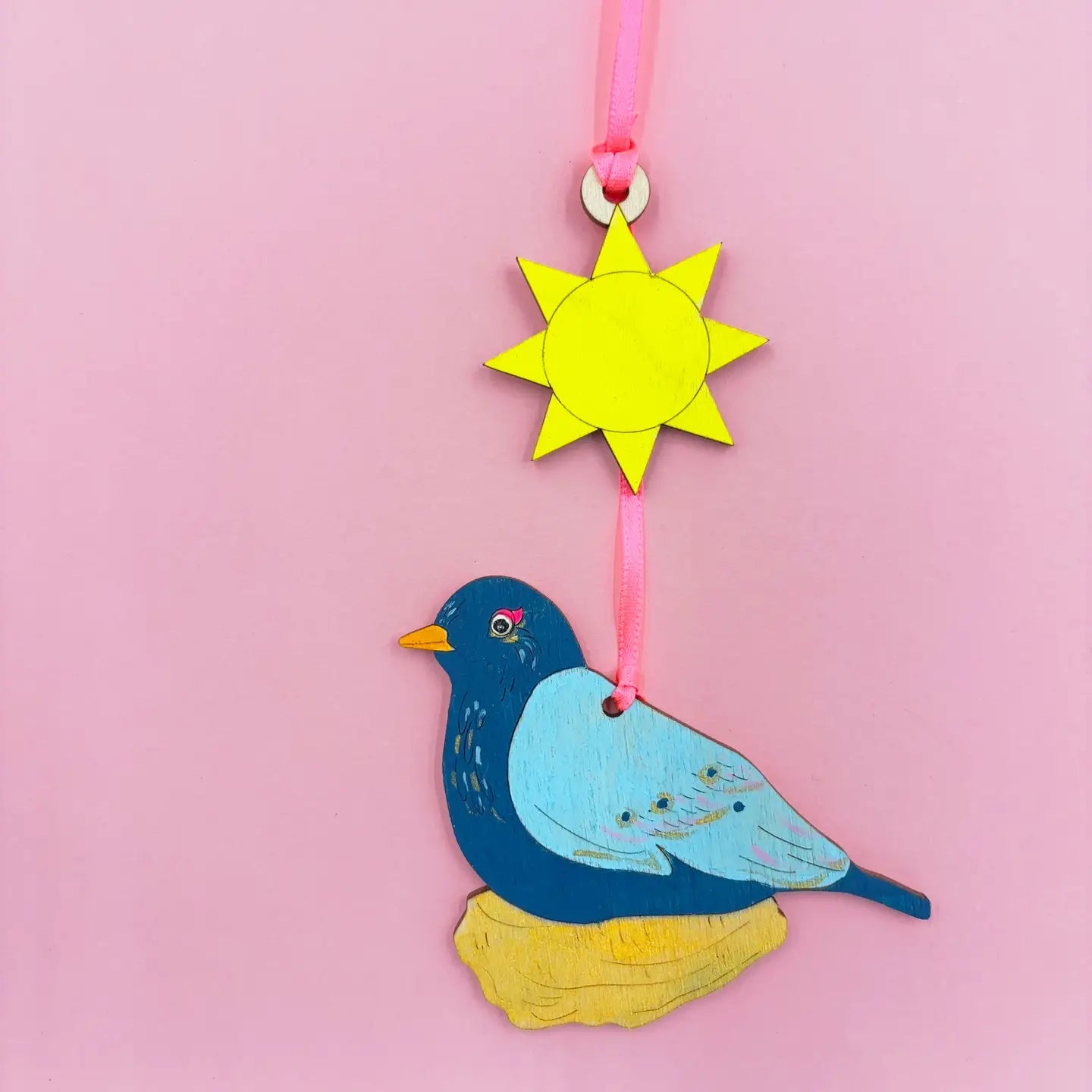 Wood Bird Ornament