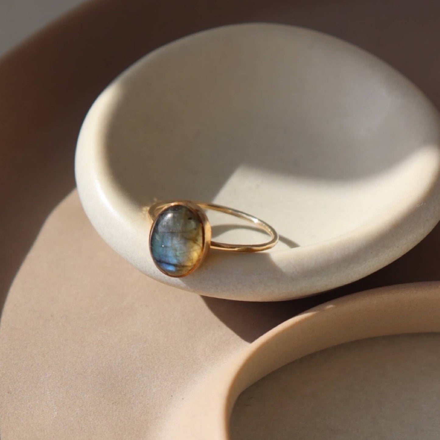 Labradorite Gemstone Ring