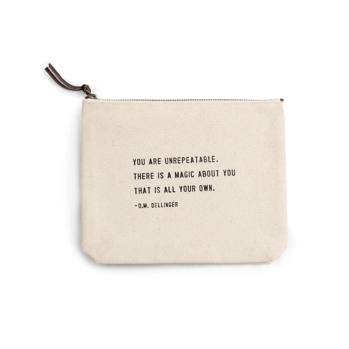 Canvas Quote Pouch