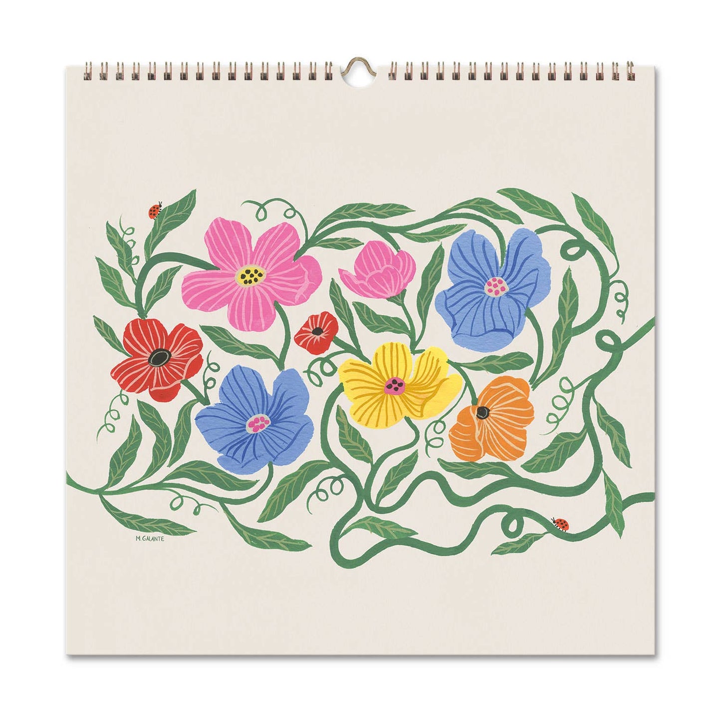 2026 Garden Party 12 Month Classic Grid Calendar