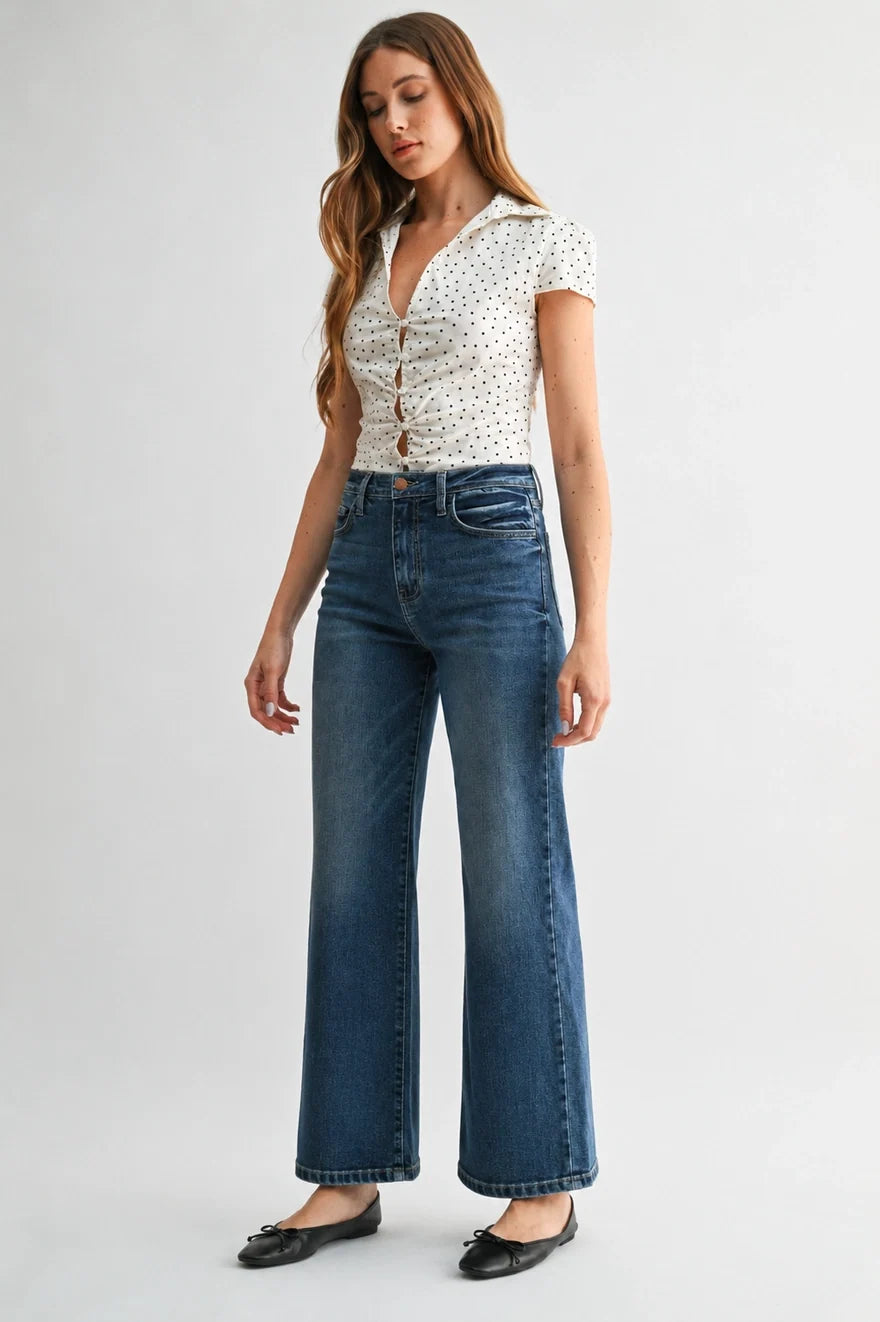 Paola A-Line Wide Leg Jean