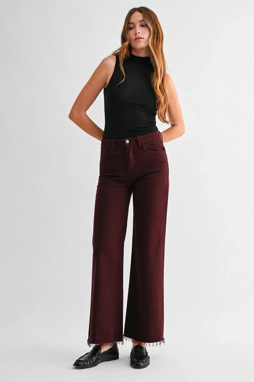 Paola A Line Scissor Hem Wide Leg