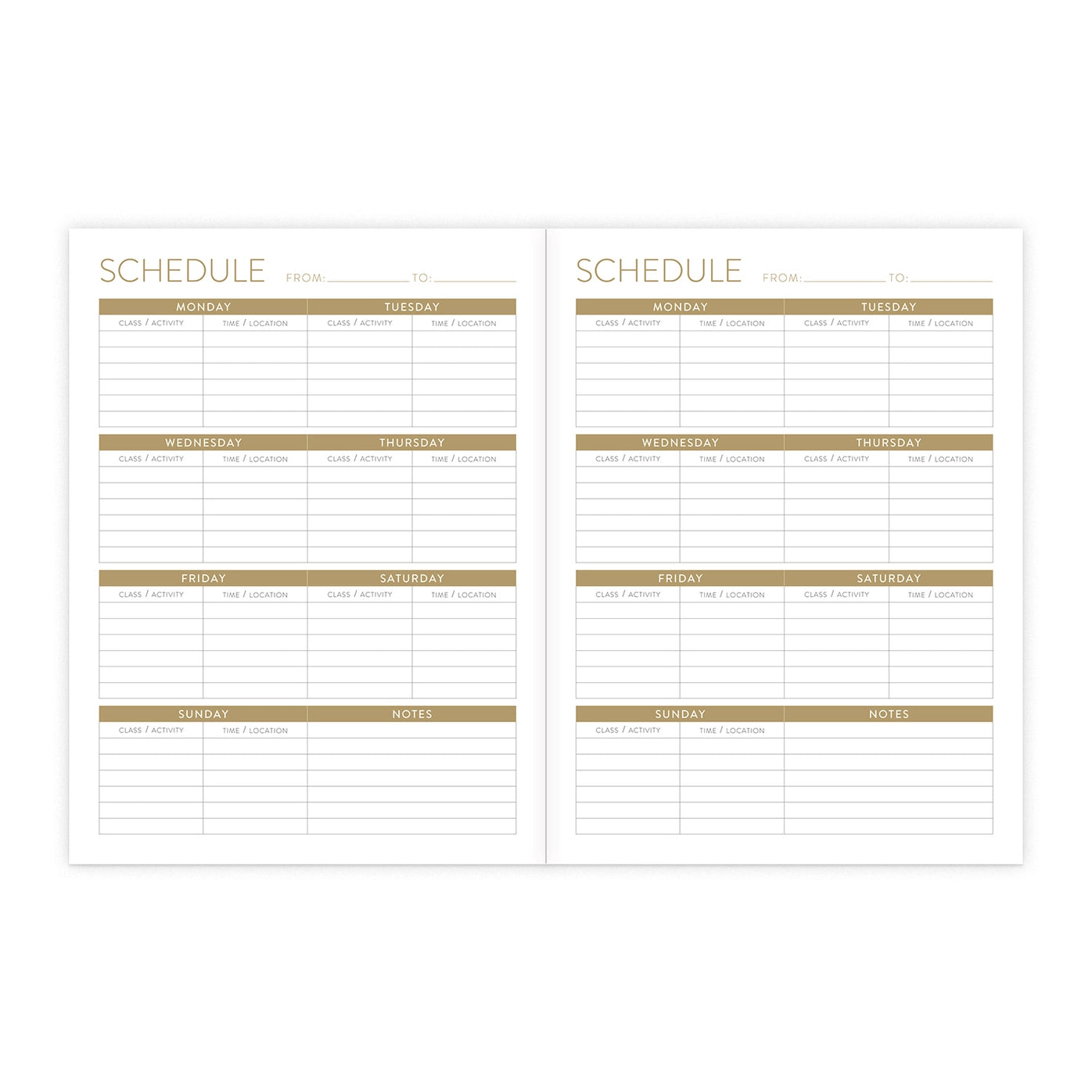 2026-2027 On the Go Planner
