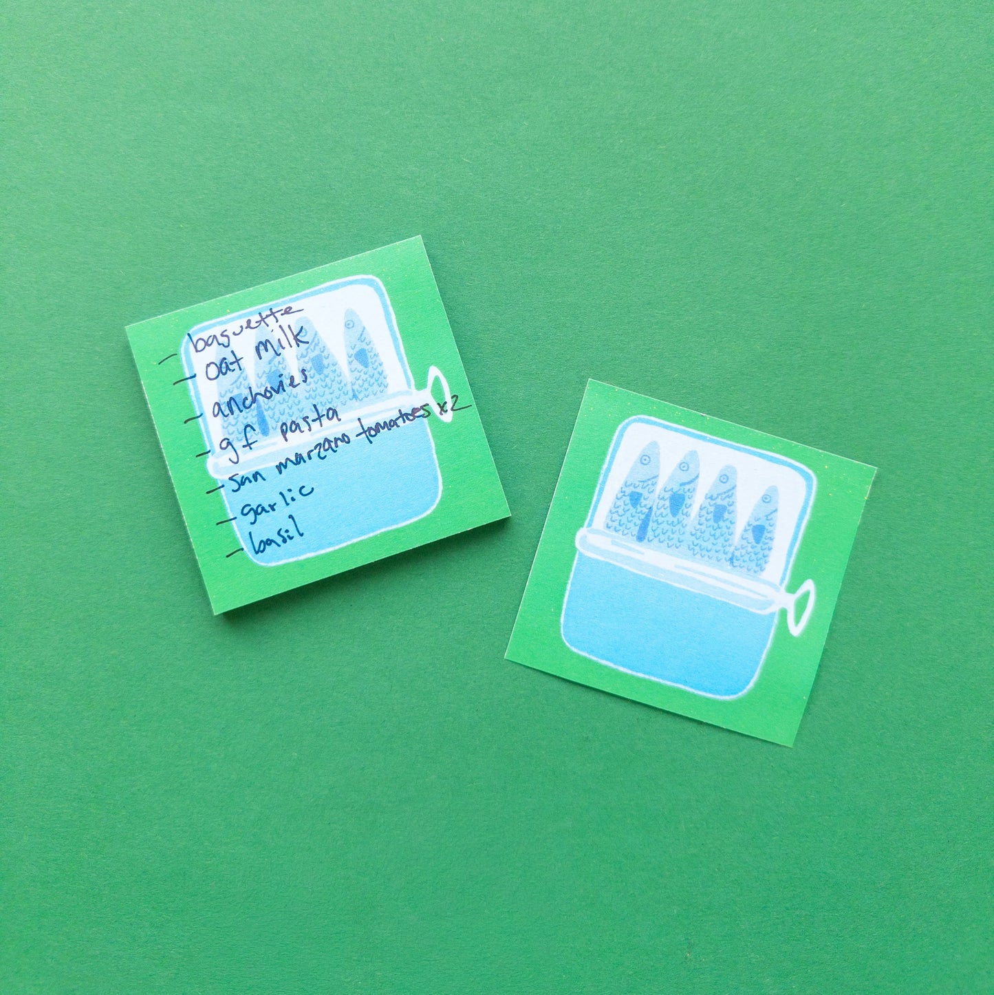 Tinned Fish Sticky Notes