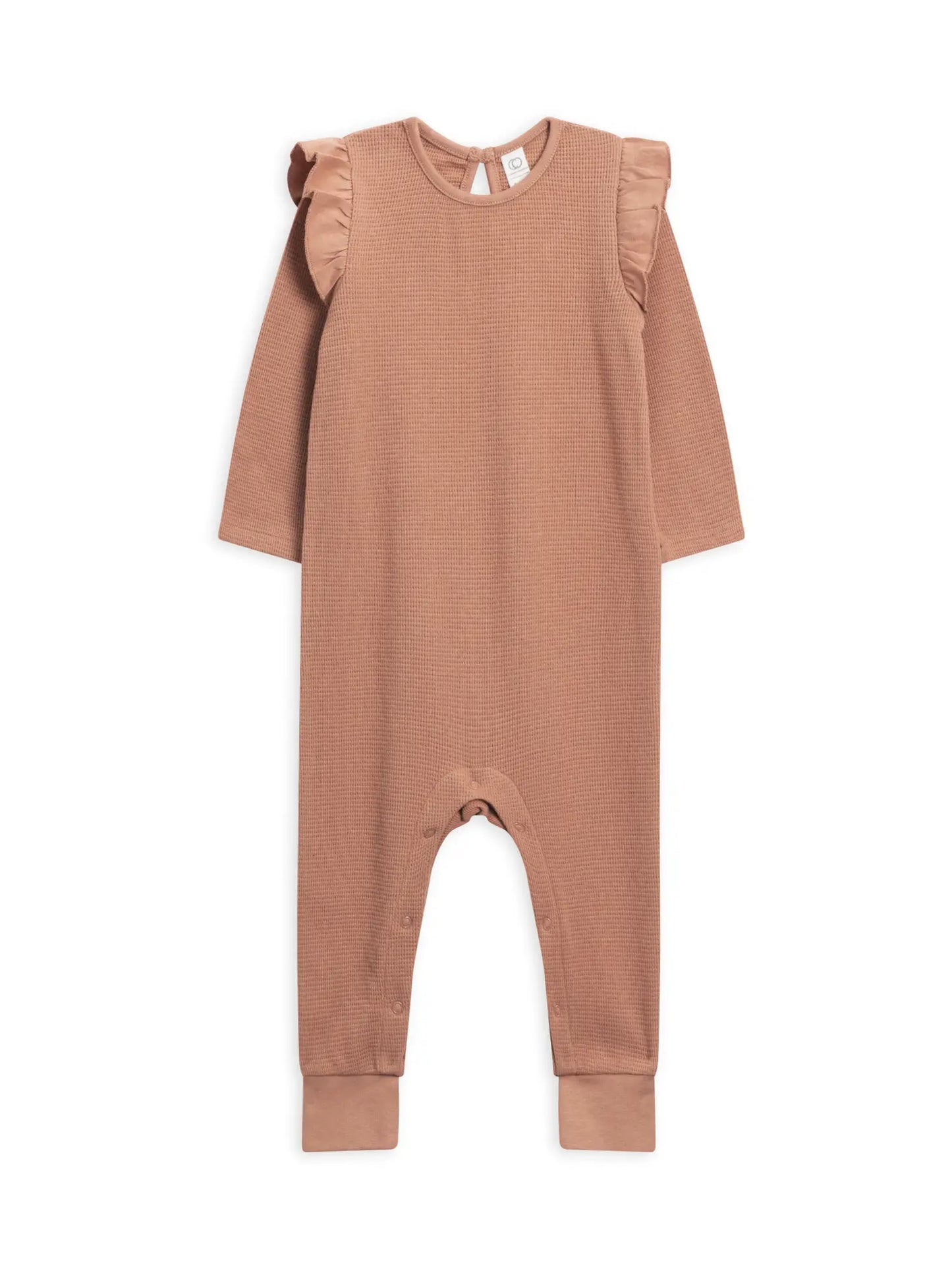 Mila Waffle Knit Flutter Sleeve Romper