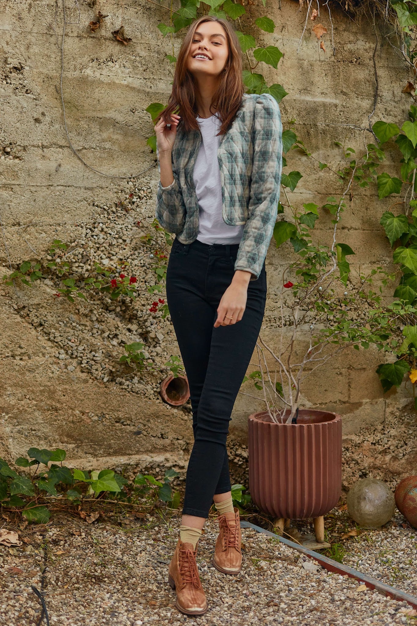 Marie Quilted Crop Jacket