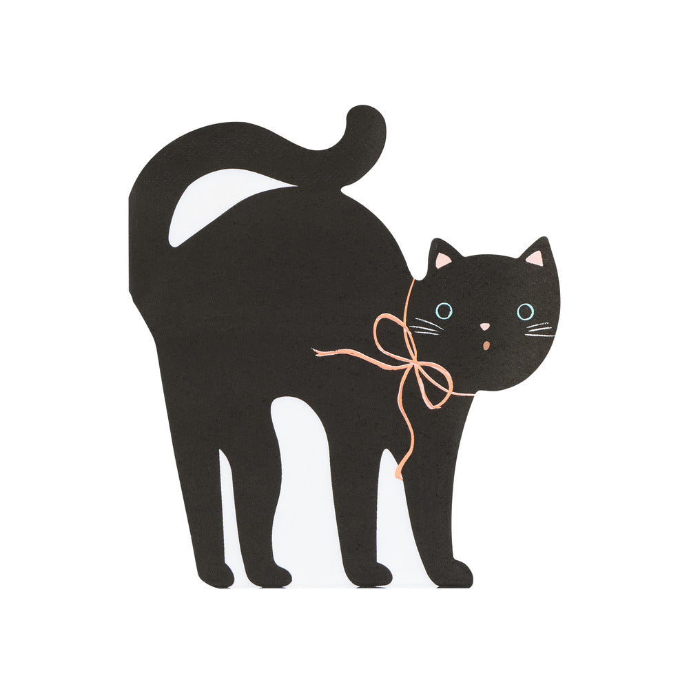 Halloween Cat Shaped Napkins