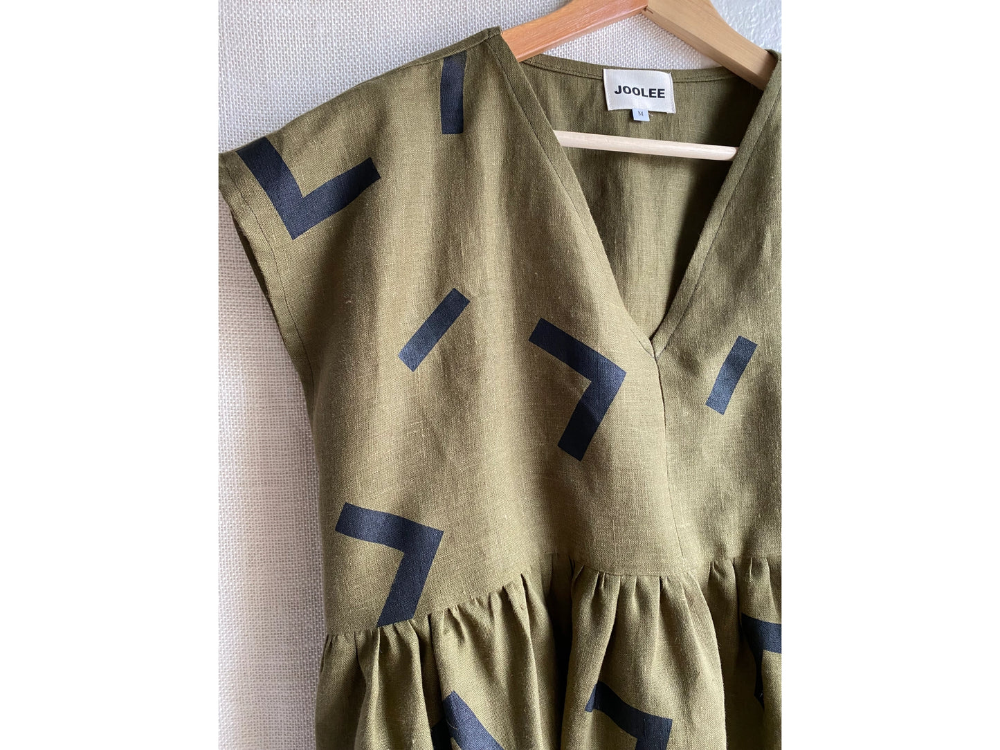 Olive Linen Top
