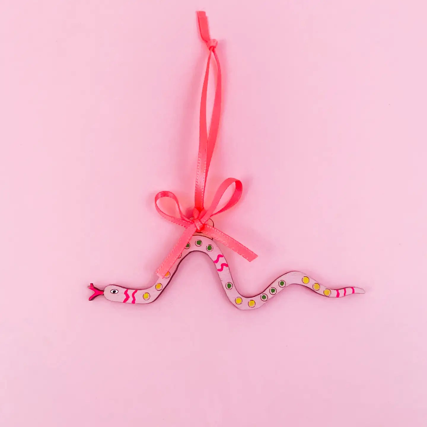 Wooden Snake Ornament