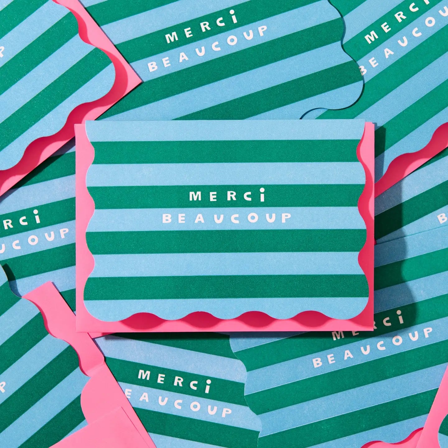 Scallop Letter Pressed Notecards