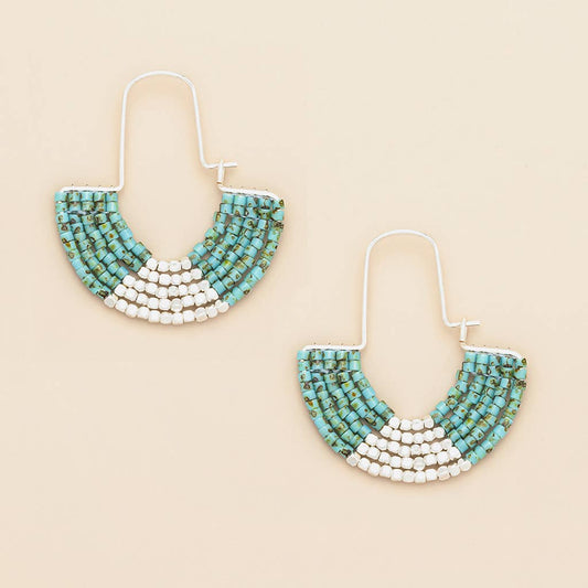 Chromacolor Miyuki U-Hoop Earring