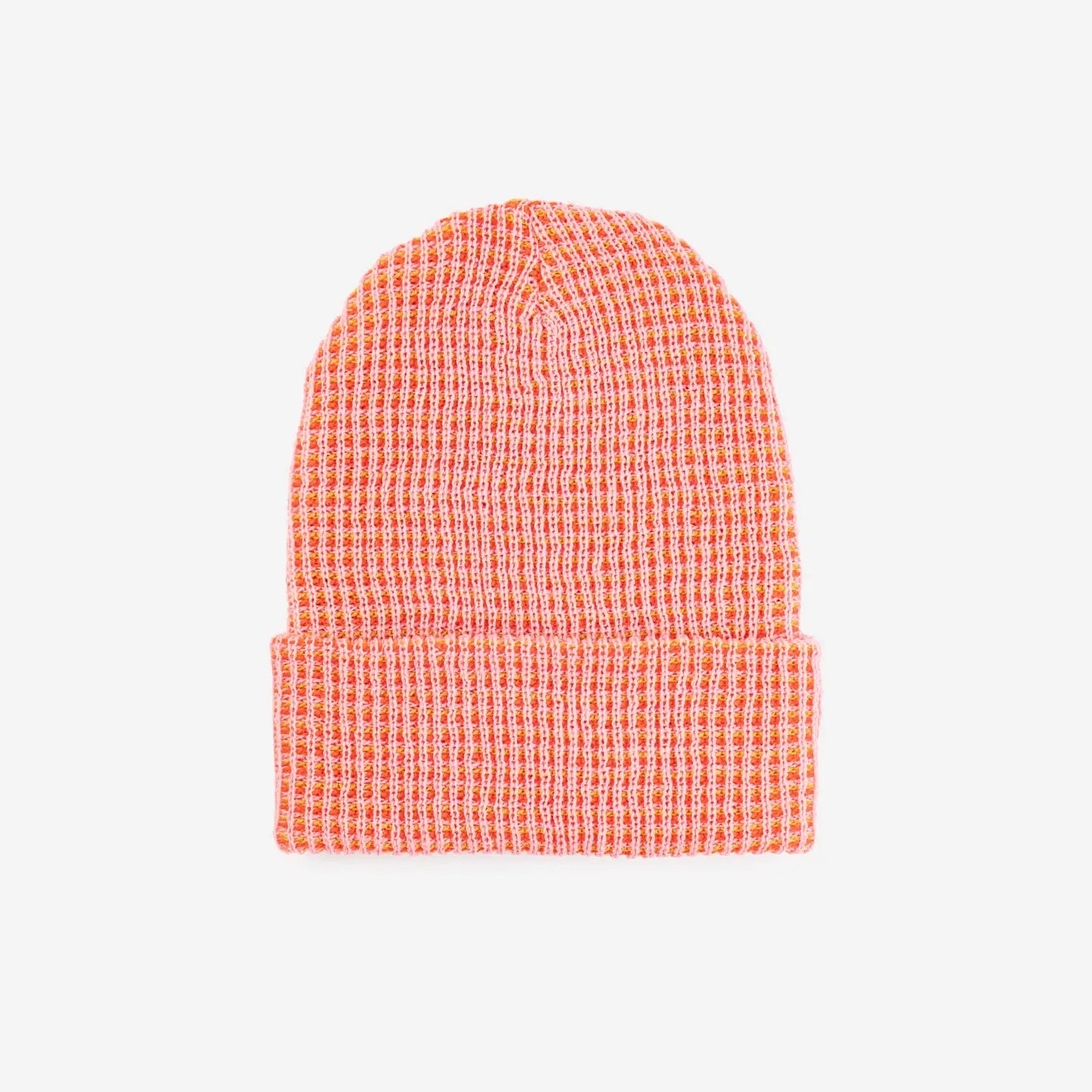 Simple Grid Rib Knit Beanie