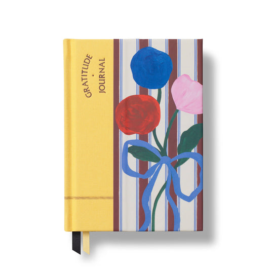 Stripe Bouquet  Fabric Guided Gratitude Journal