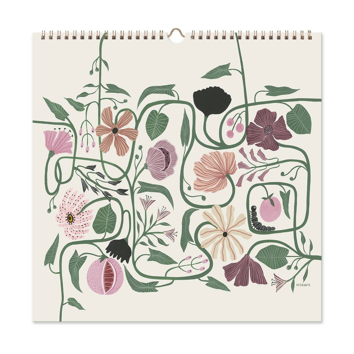 2026 Garden Party 12 Month Classic Grid Calendar