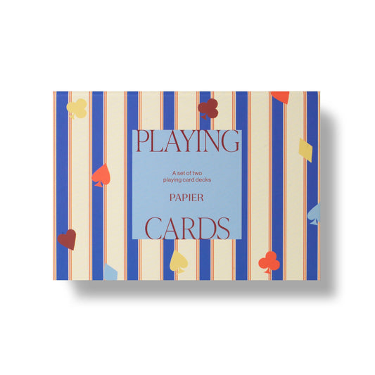 Suits & Stripes Playing Cards, Set of 2
