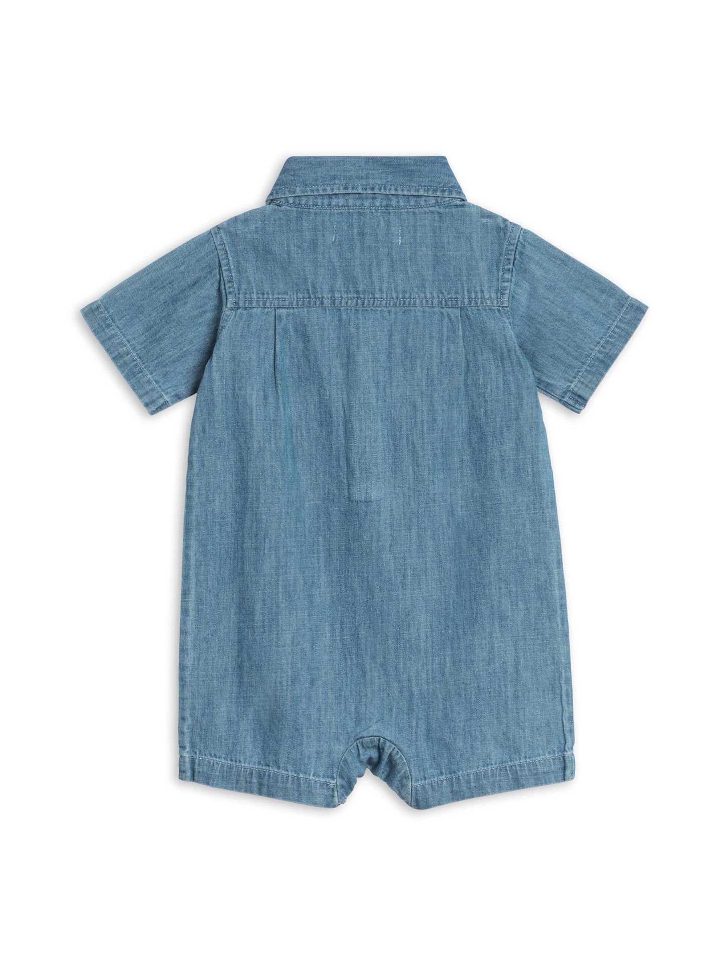 Ted Chambray Collared Romper
