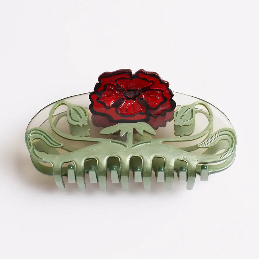 Wild Poppy Hair Claw