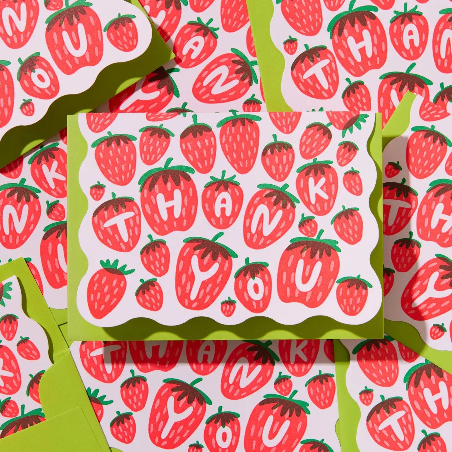 Scallop Letter Pressed Notecards