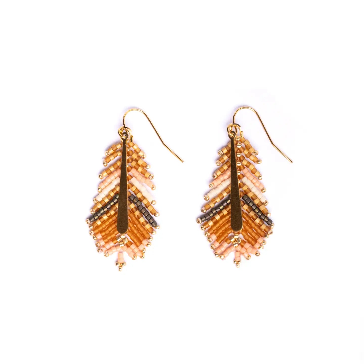 Gilded Feather Earrings