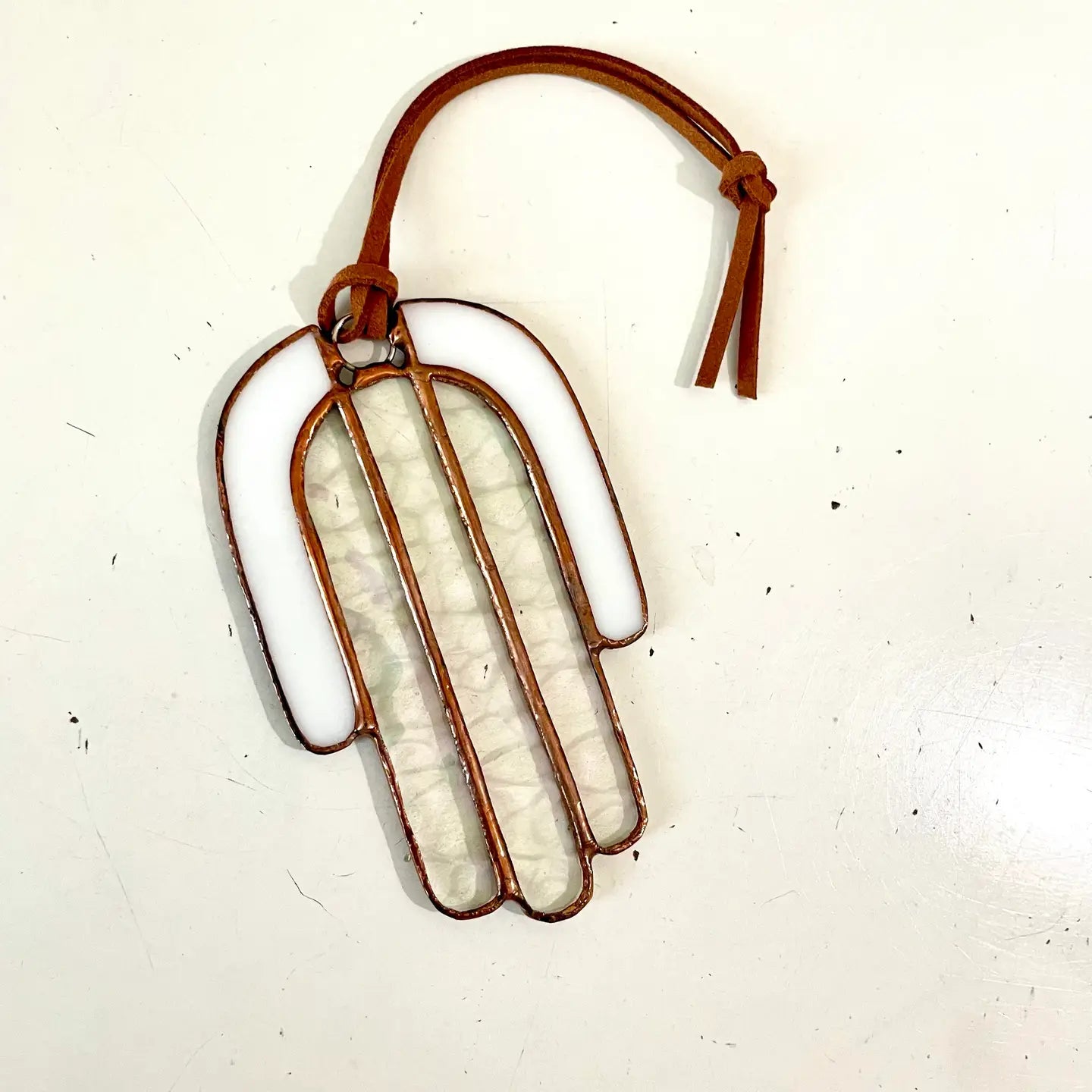 Stained Glass Mini Hamsa Hand