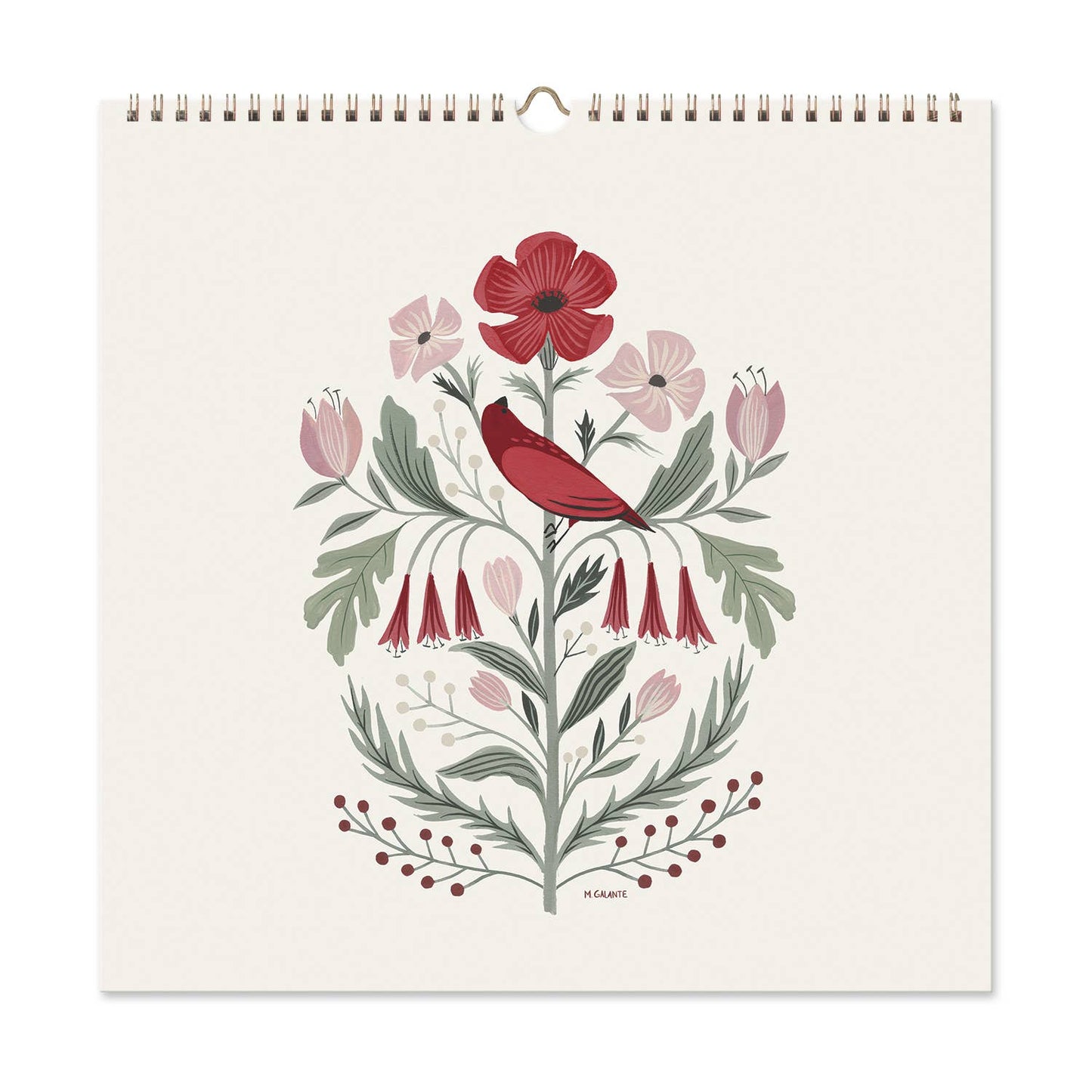 2026 Garden Party 12 Month Classic Grid Calendar