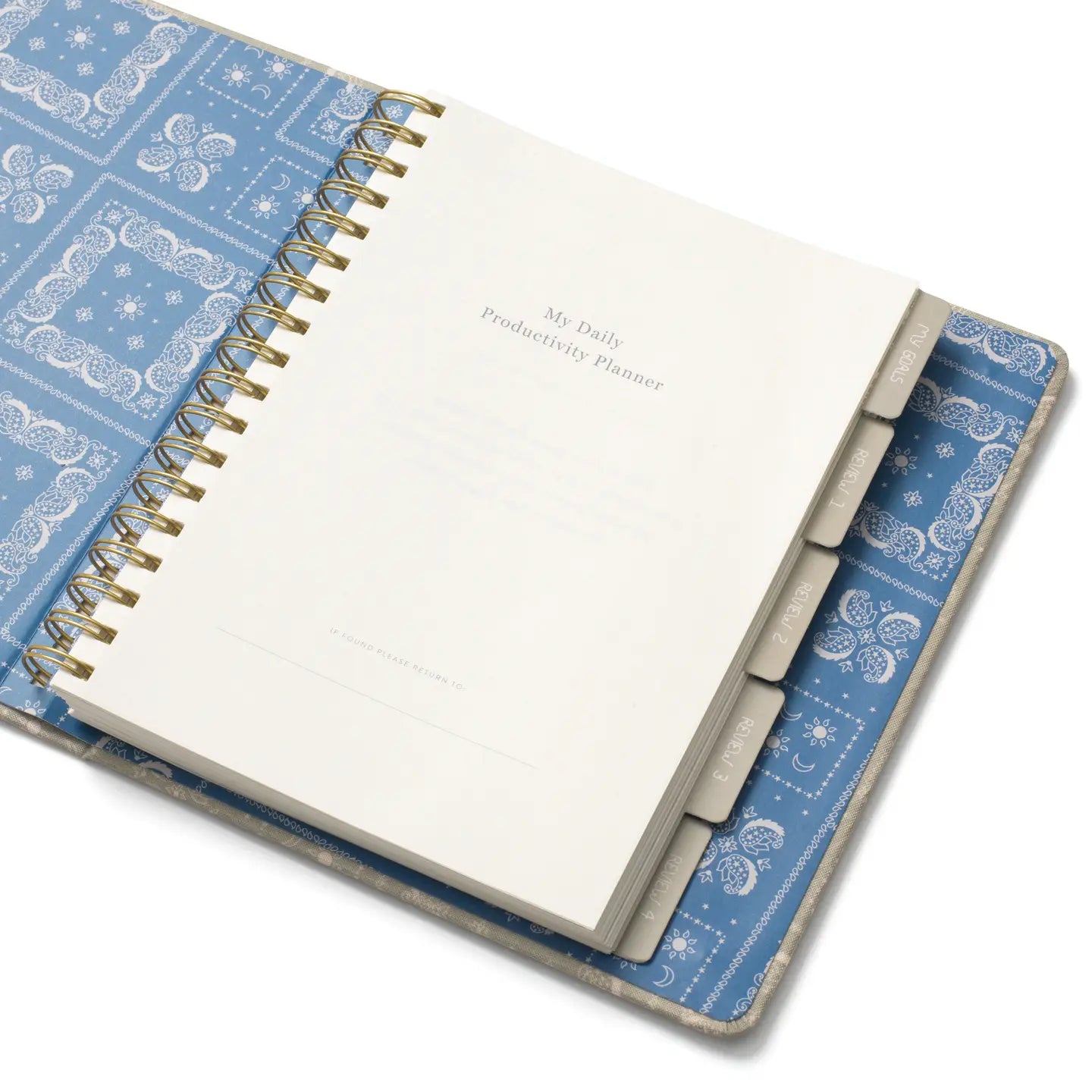 Fabric Undated Planner