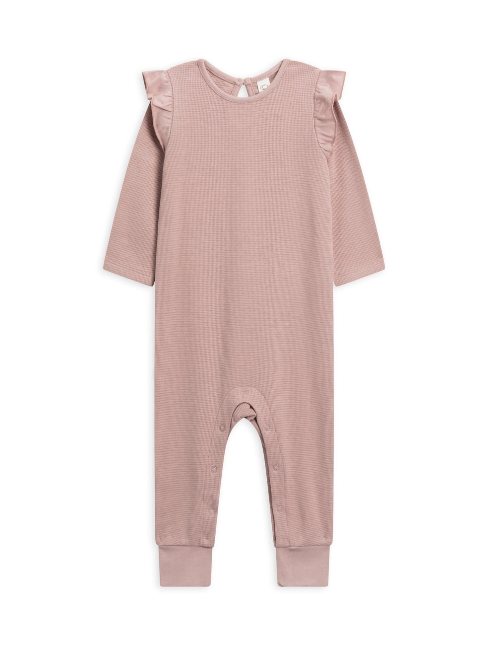 Mila Waffle Knit Flutter Sleeve Romper