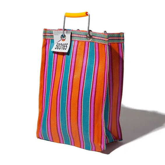 Rectangle Recycled Plastic Stripe Bag