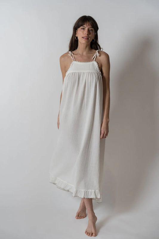 White Alaia Slip Dress