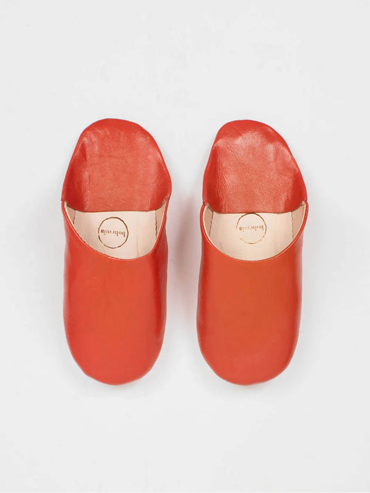 Burnt Orange, Moroccan Babouche Slipper