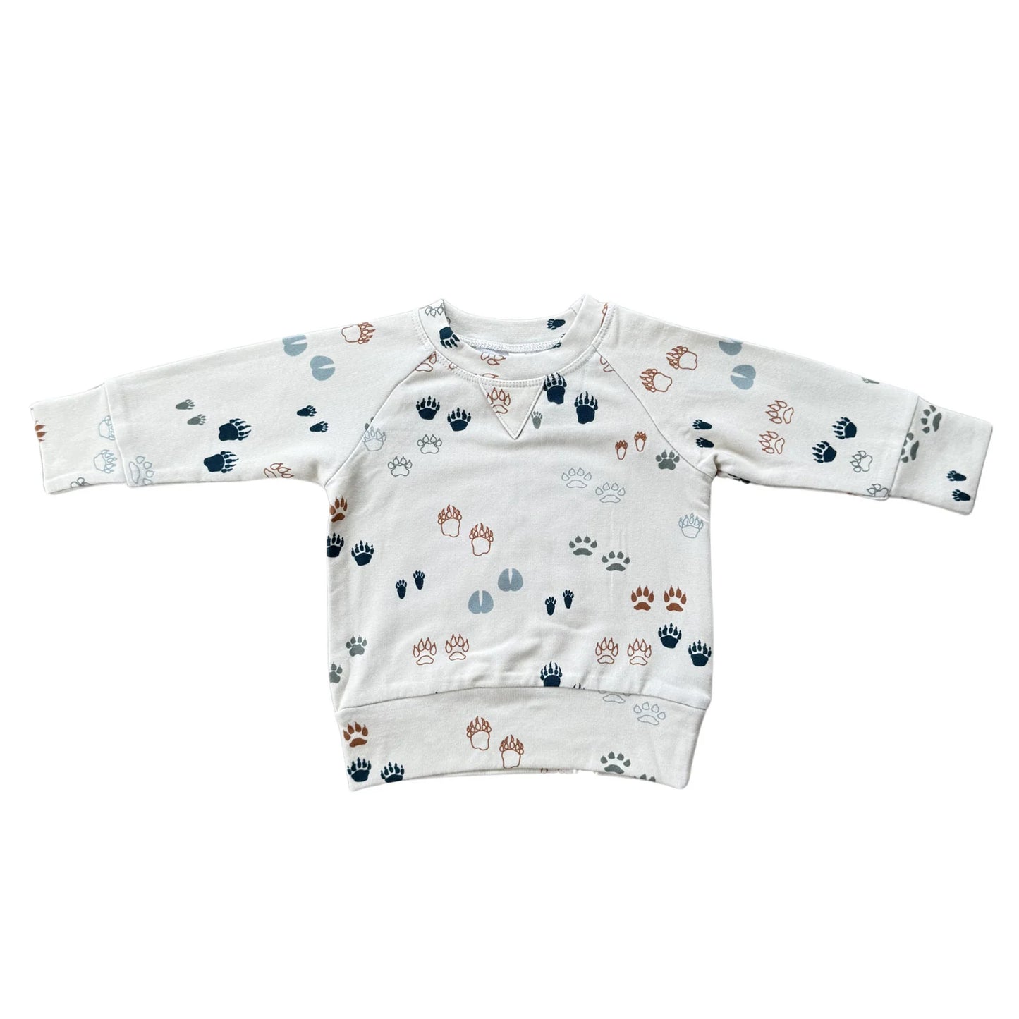 Boy's Raglan Footprints Sweatshirt