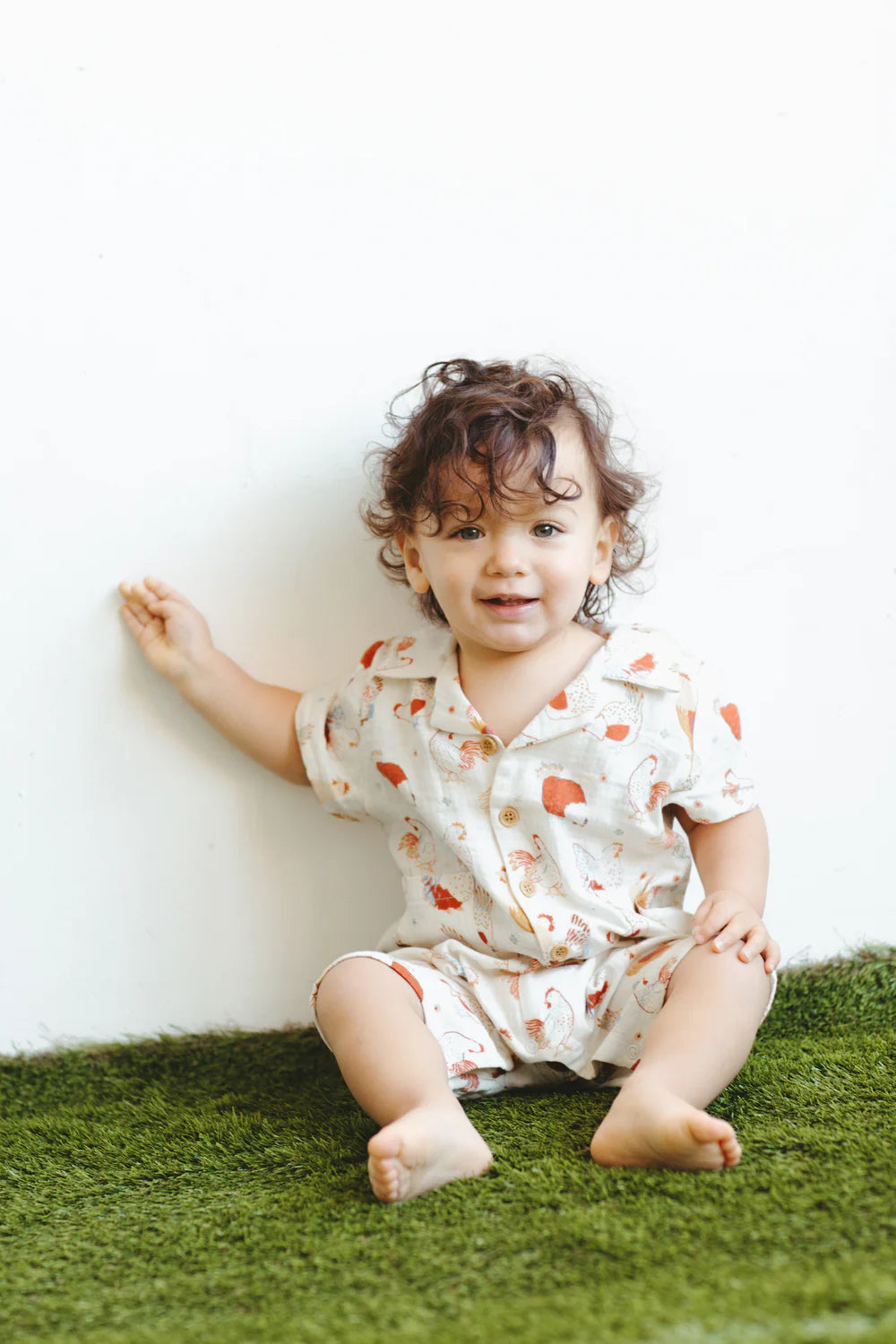Feathered Friends Muslin Cabana Romper
