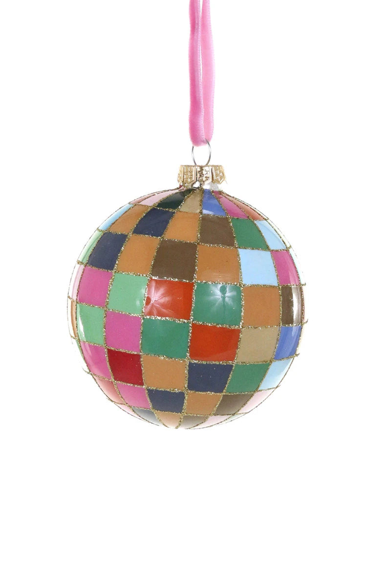 Colorful Check Bauble