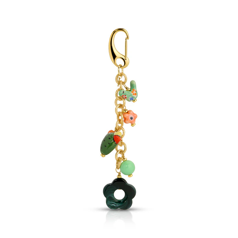 Bag Charm Green Eyed Lady