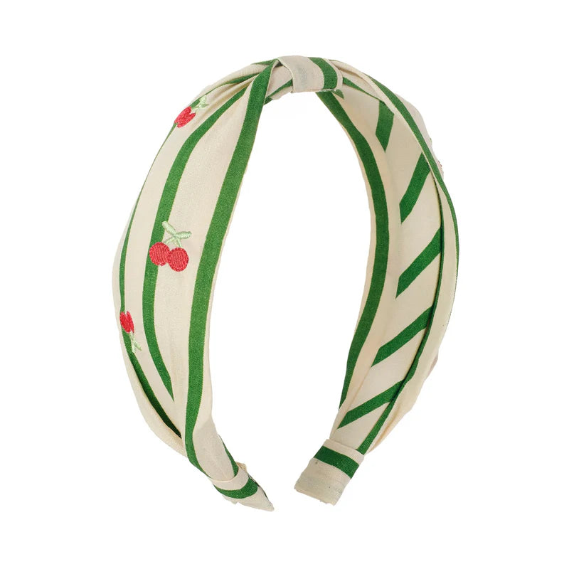 Cherry Kiss Stripy Headband
