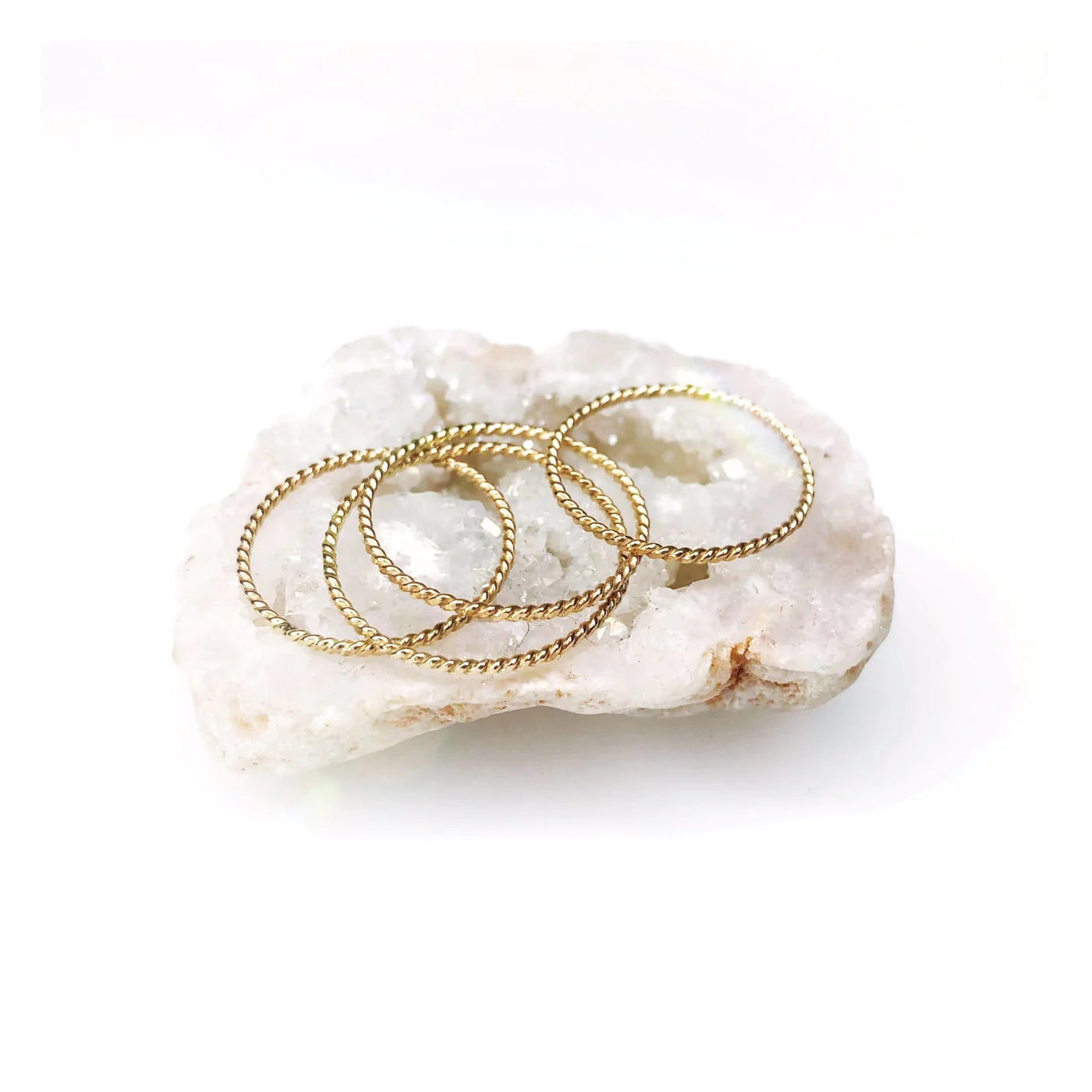 Gold Rope Stacking Ring