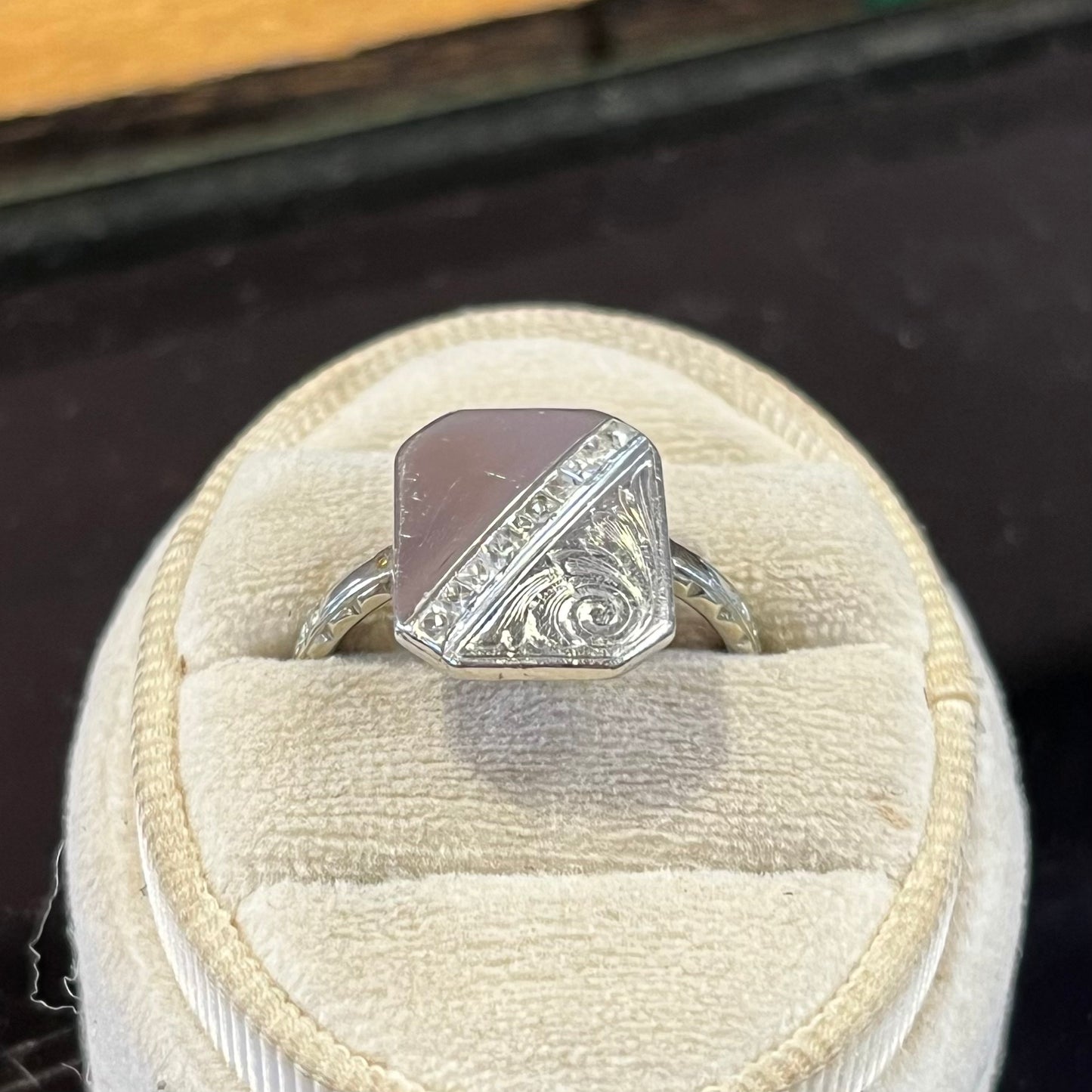 Late Edwardian, Early Deco Signet Conversion Ring