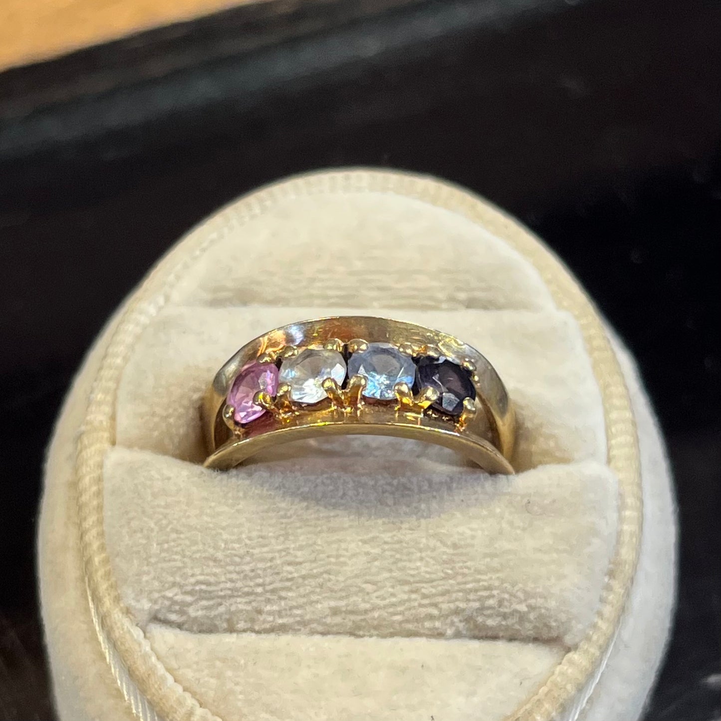 Vintage Topaz Acrostic Mothers Ring