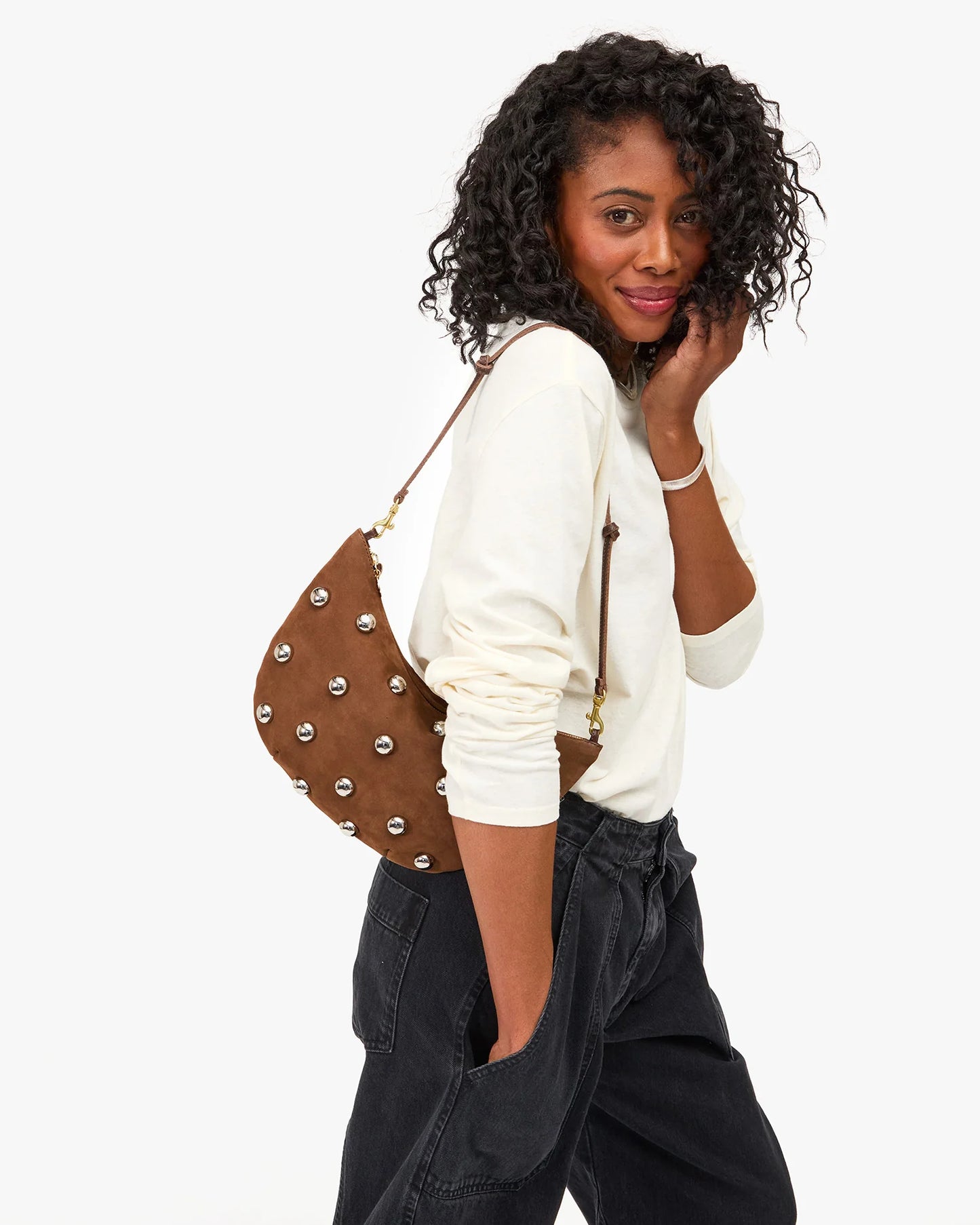 Lune Bag, Chocolate Bar with Studs