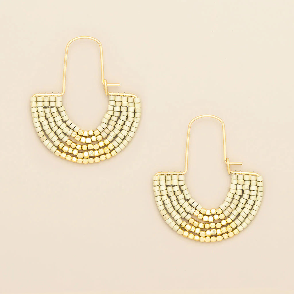 Chromacolor Miyuki U-Hoop Earring