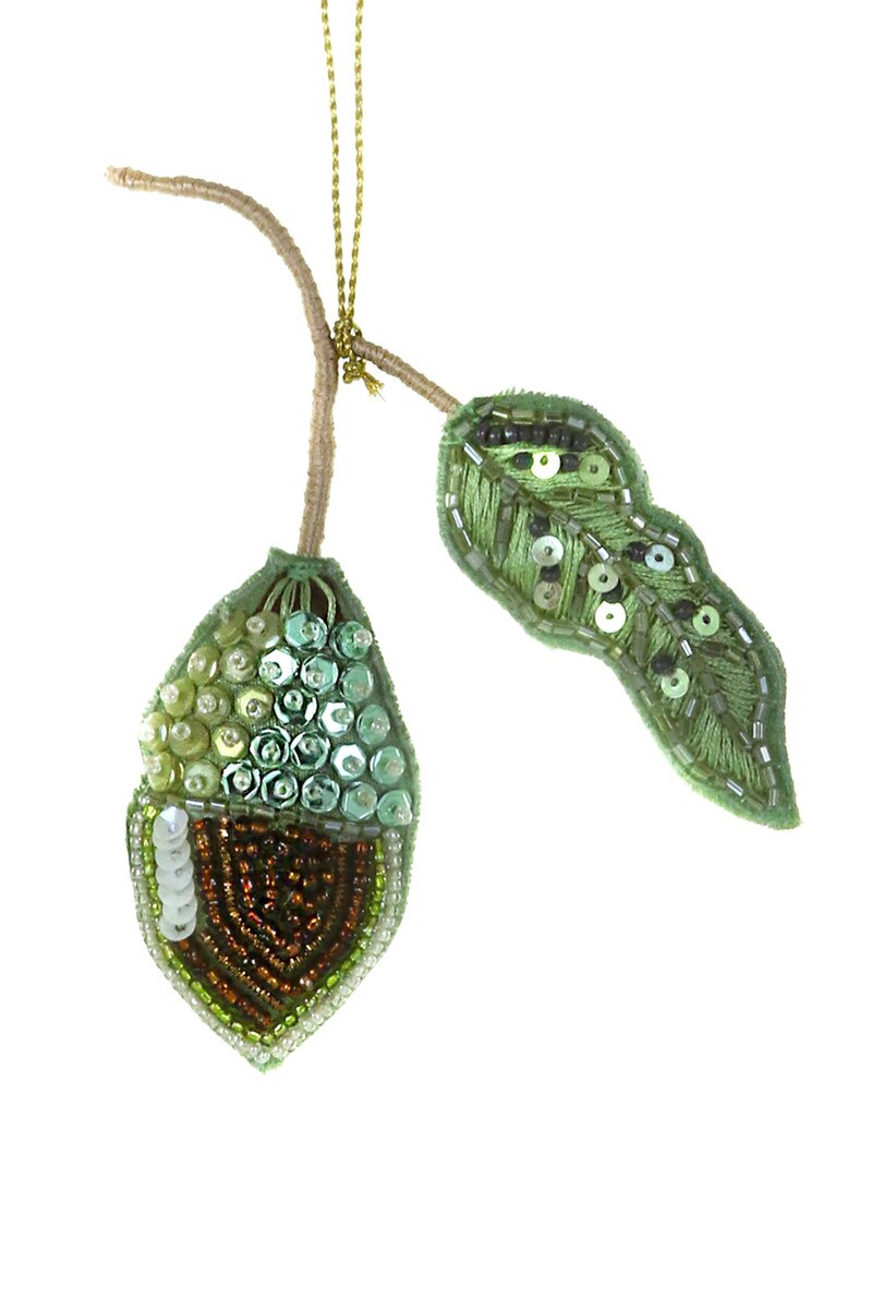 Beaded Acorn Ornament