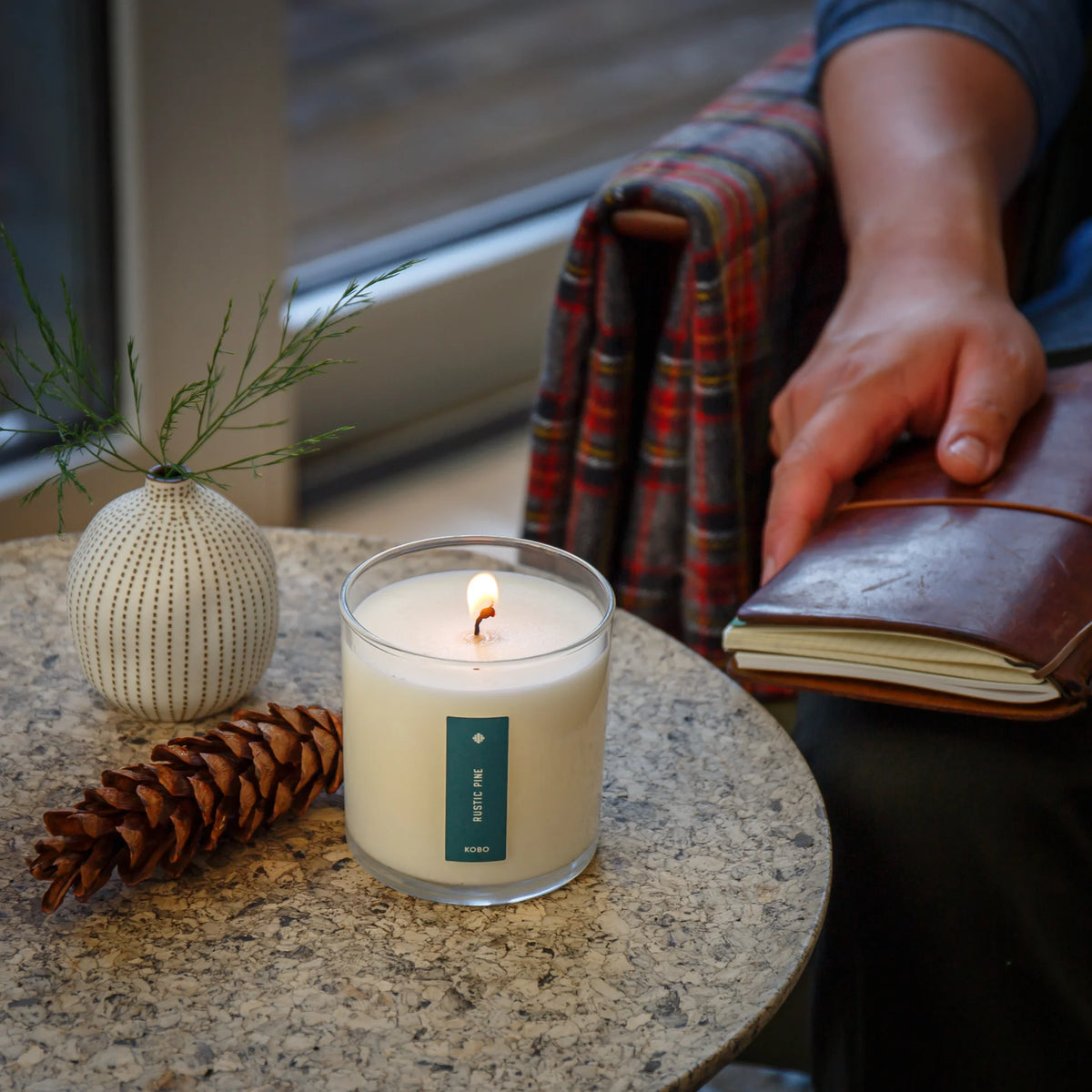 Rustic Pine Candle