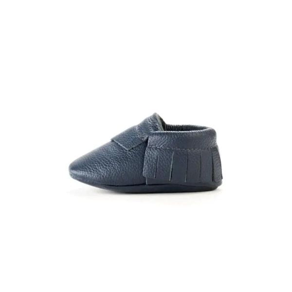 Navy Baby Moccasins
