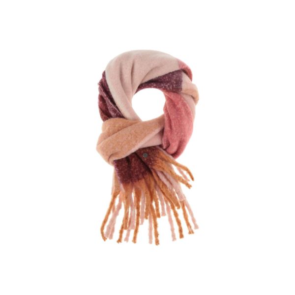 Large Colorblock Boucle Scarf