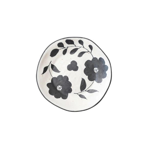 Handpainted Floral Stoneware Platter