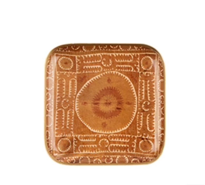 Sunset Suzani Enameled Tray