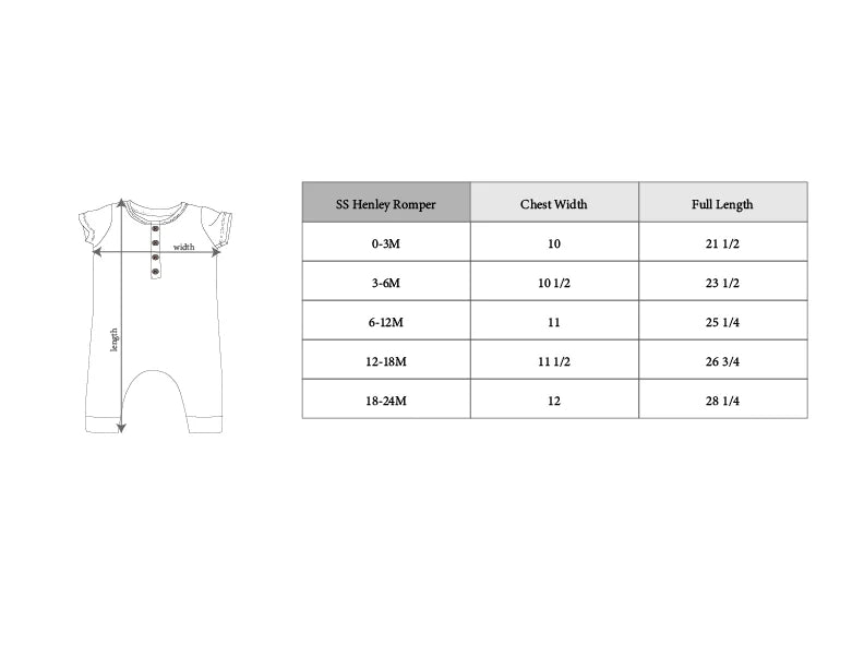 Short Sleeve Henley Romper