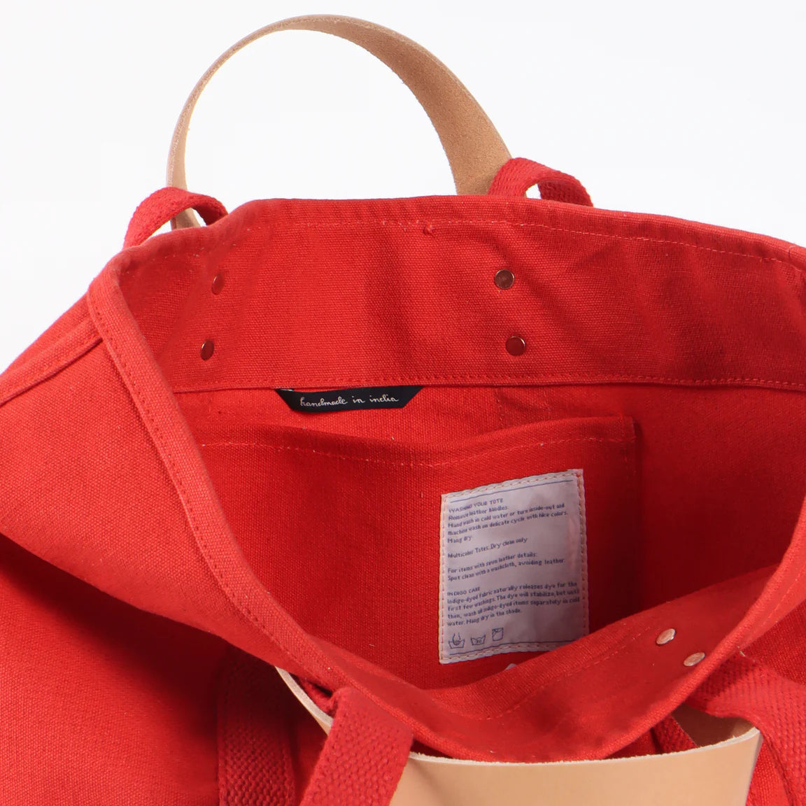 Small East West Tote, Persimmon
