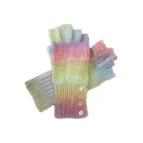 Space Dye Knit Fingerless Glove