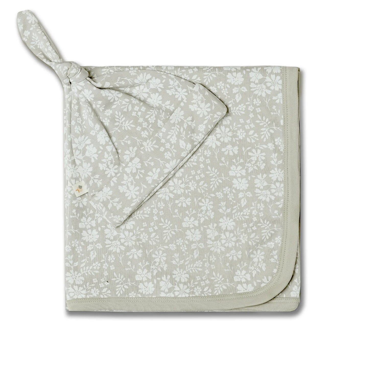Organic Swaddle Blanket & Hat Set